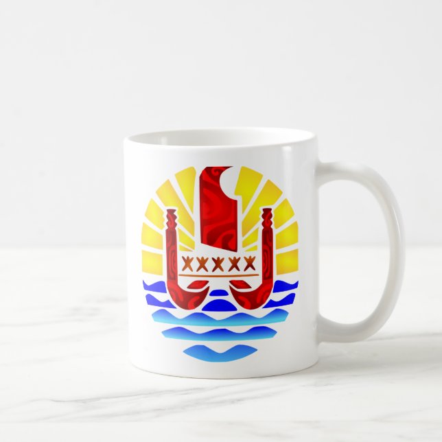Flag of French Polynesia Coffee Mug (Right)