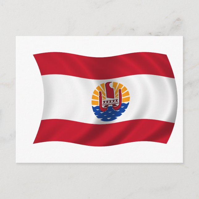 Flag of French Polynesia Postcard (Front)