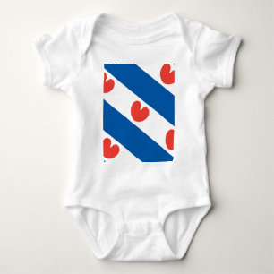 Flag of Friesland Baby Bodysuit