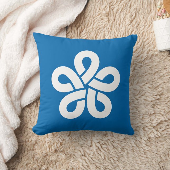 Flag of Fukuoka Prefecture, Japan Cushion (Blanket)