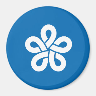 Flag of Fukuoka Prefecture, Japan Magnet
