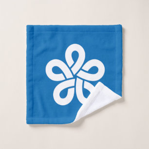 Flag of Fukuoka Prefecture, Japan Wash Cloth
