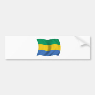 Flag of Gabon Bumper Sticker