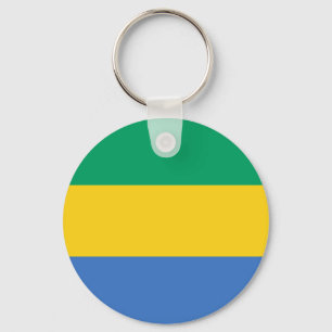 Flag of Gabon Key Ring