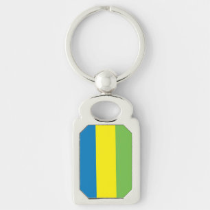 Flag of Gabon Key Ring