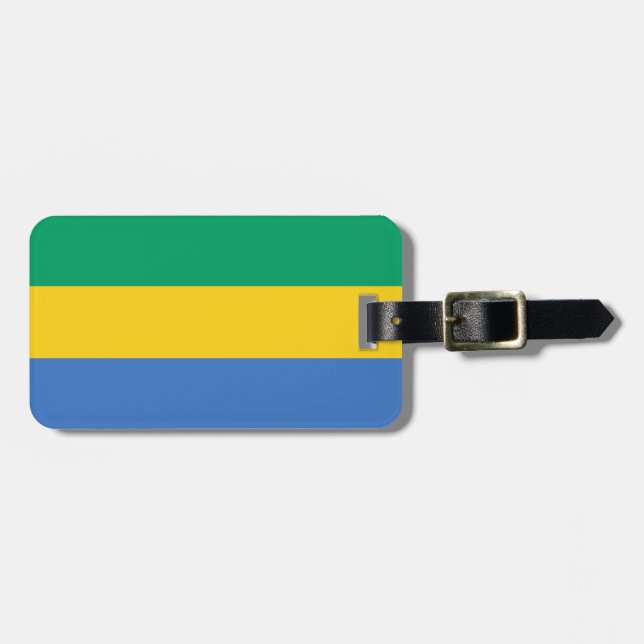 Flag of Gabon Luggage Tag (Front Horizontal)