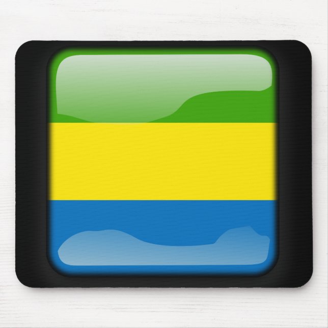 Flag of Gabon Mouse Pad (Front)