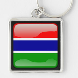 Flag of Gambia Key Ring