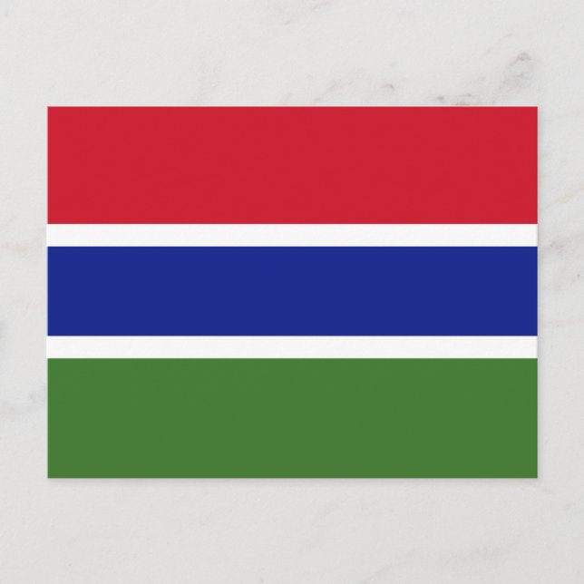 Flag of Gambia Postcard (Front)