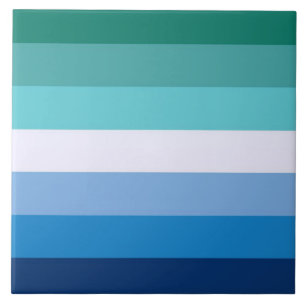 Flag of Gay Men (LGBT Symbol) (Gay Pride) (MLM) ⚣ Ceramic Tile