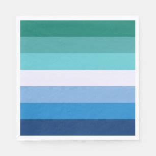 Flag of Gay Men (LGBT Symbol) (Gay Pride) (MLM) ⚣ Napkin