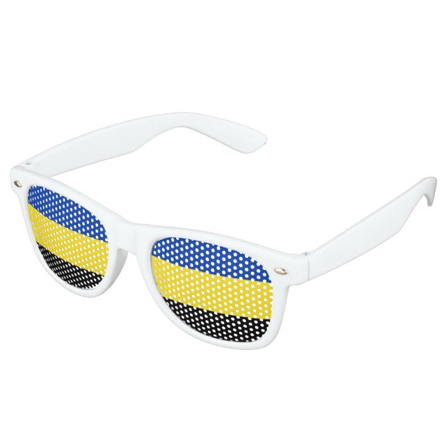Flag of Gelderland Retro Sunglasses (Angled)