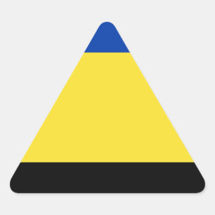 Flag of Gelderland Triangle Sticker