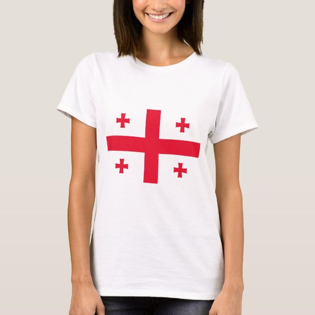 Flag of Georgia (Country) T-Shirt (Front)