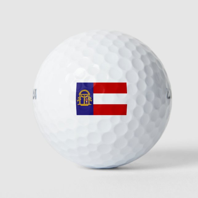 Flag of Georgia Golf Balls (Front)