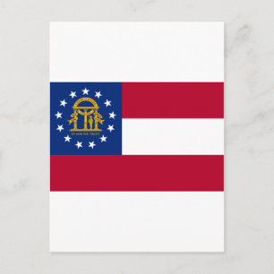 Flag of Georgia Postcard