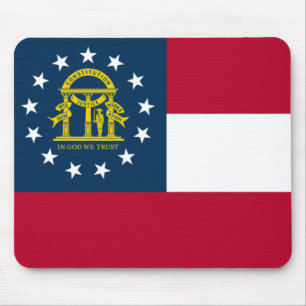 Flag of Georgia (US State) Mouse Pad