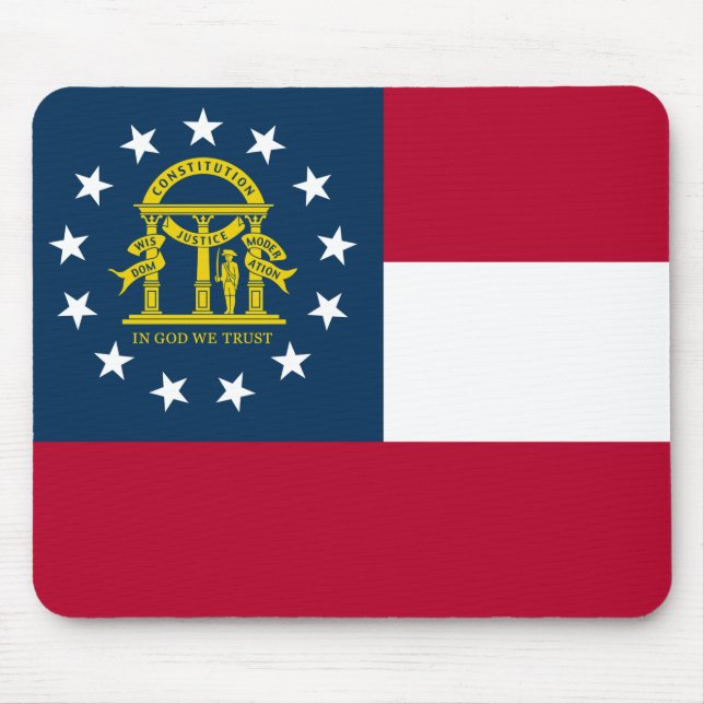 Flag of Georgia (US State) Mouse Pad (Front)