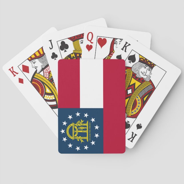 Flag of Georgia (US State) Playing Cards (Back)