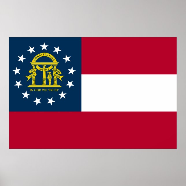 Flag of Georgia (US State) Poster (Front)