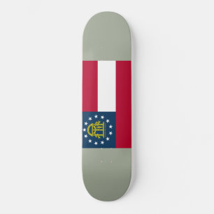 Flag of Georgia (US State) Skateboard