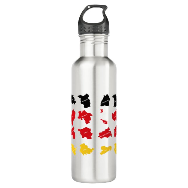 Flag of German States 710 Ml Water Bottle (Front)