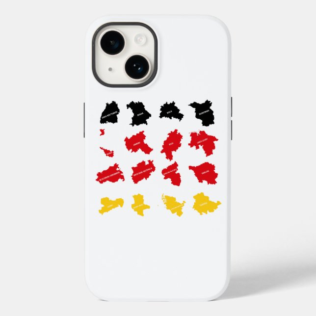 Flag of German States Case-Mate iPhone Case (Back)