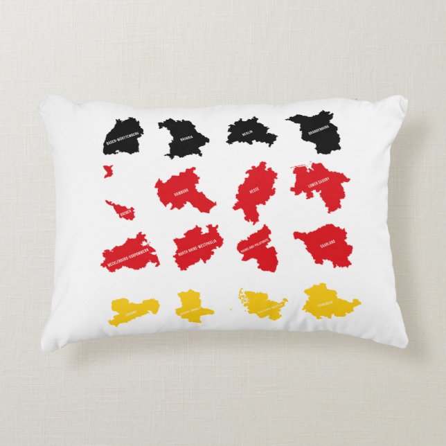 Flag of German States Decorative Cushion (Front)