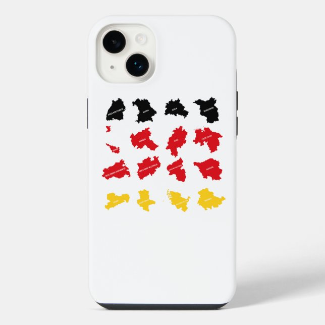 Flag of German States iPhone Case (Back)