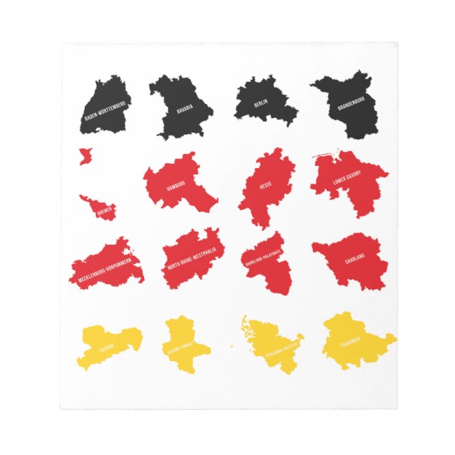 Flag of German States Notepad (Front)