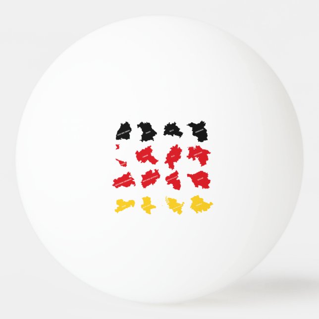 Flag of German States Ping Pong Ball (Front)