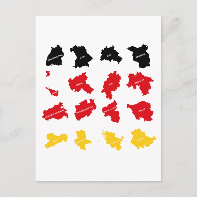 Flag of German States Postcard (Front)