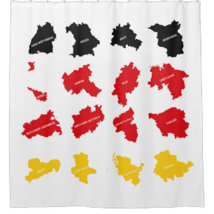 Flag of German States Shower Curtain