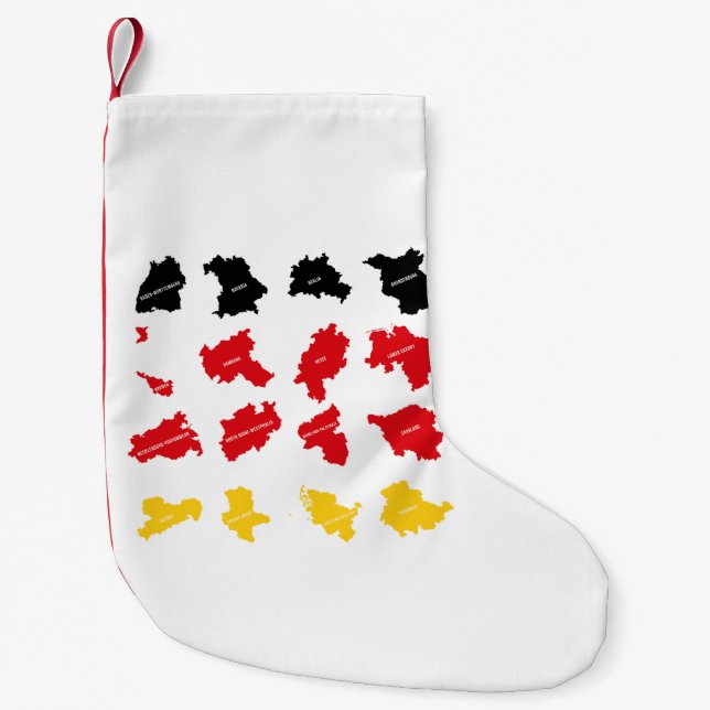Flag of German States Small Christmas Stocking (Front)