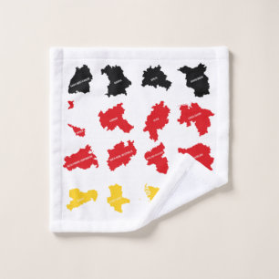 Flag of German States Wash Cloth