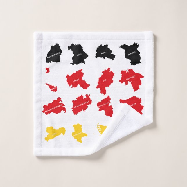 Flag of German States Wash Cloth (Wash Cloth)