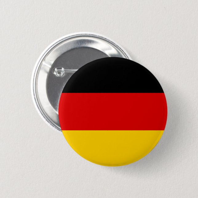 Flag of Germany 6 Cm Round Badge (Front & Back)
