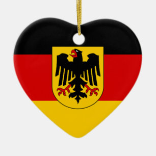Flag of Germany - Bundesdienstflagge Ceramic Ornament
