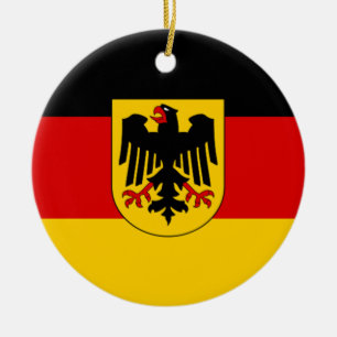 Flag of Germany - Bundesdienstflagge Ceramic Ornament