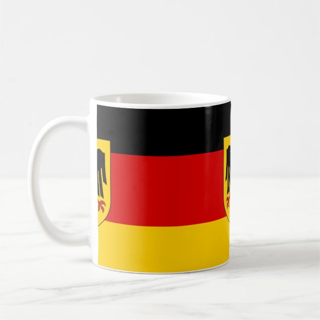 Flag of Germany - Bundesdienstflagge Coffee Mug (Left)