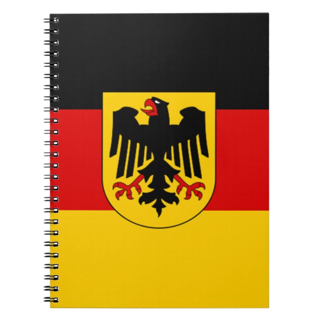 Flag of Germany - Bundesdienstflagge Notebook (Front)
