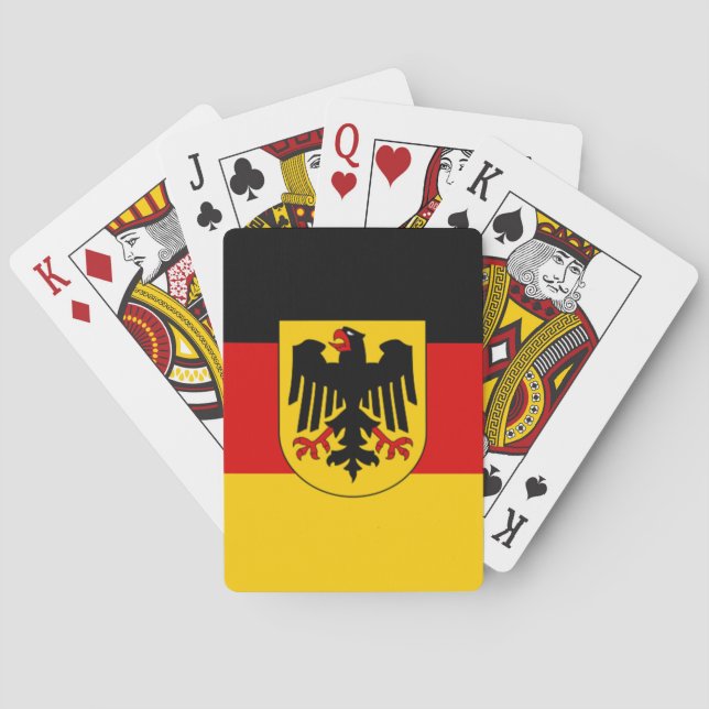 Flag of Germany - Bundesdienstflagge Playing Cards (Back)