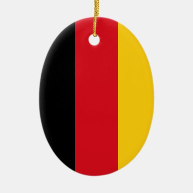 Flag of Germany Ceramic Ornament (Front)