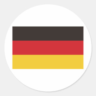 Flag of Germany Classic Round Sticker