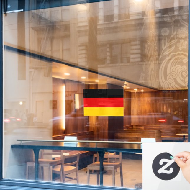 Flag of Germany custom-cut  (Cafe Window)