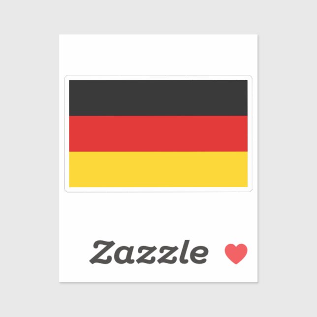 Flag of Germany custom-cut  (Sheet)