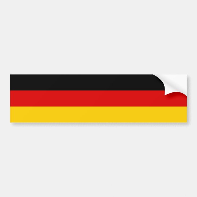 Flag of Germany (Deutschland) Bumper Sticker (Front)
