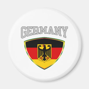 Flag Of Germany & Emblem Magnet