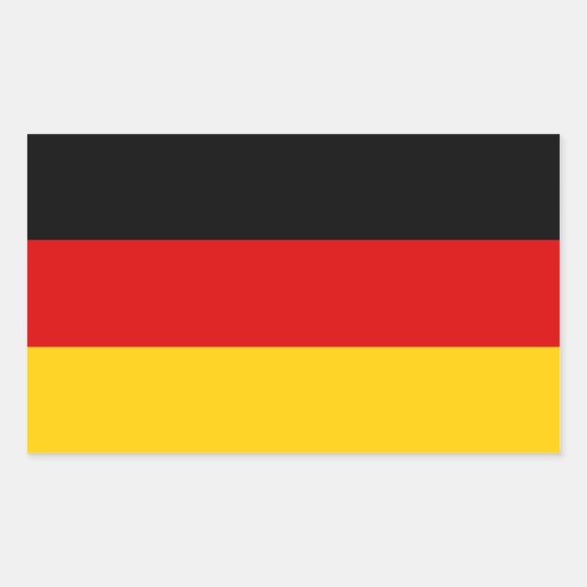 Flag of Germany Rectangular Sticker (Front)