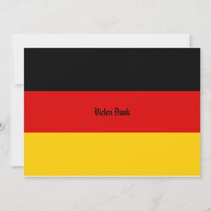 Flag of Germany Schwarz Rot Gold Personalised Invitation